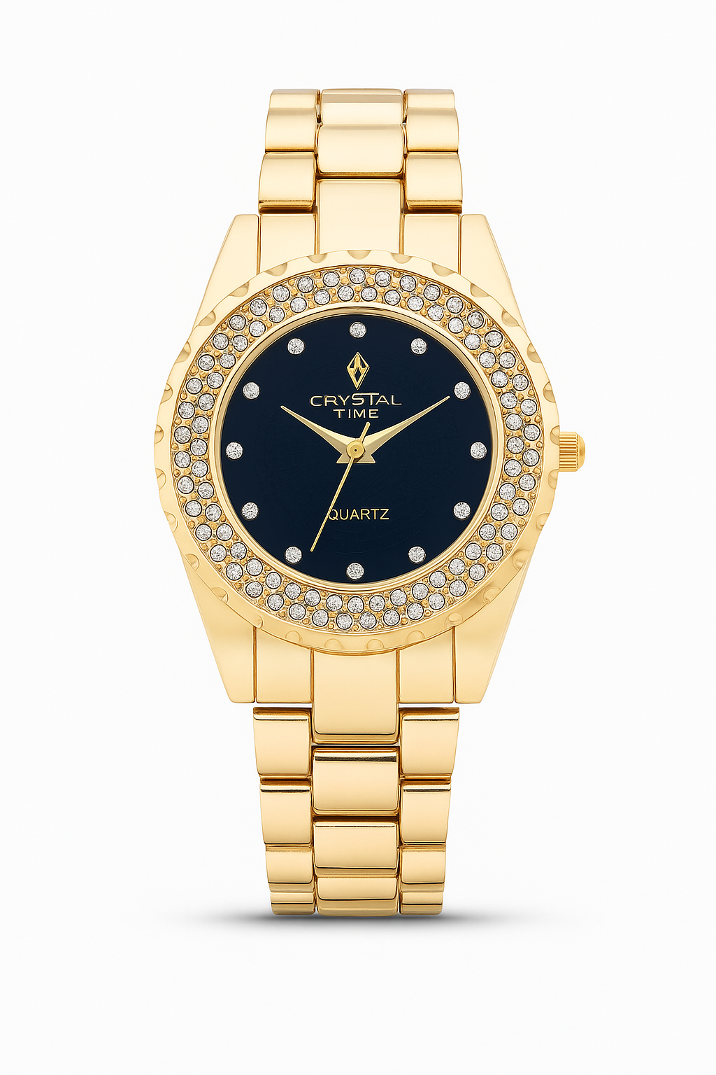Veloura  Black  Dial Stainless Steel Watch
