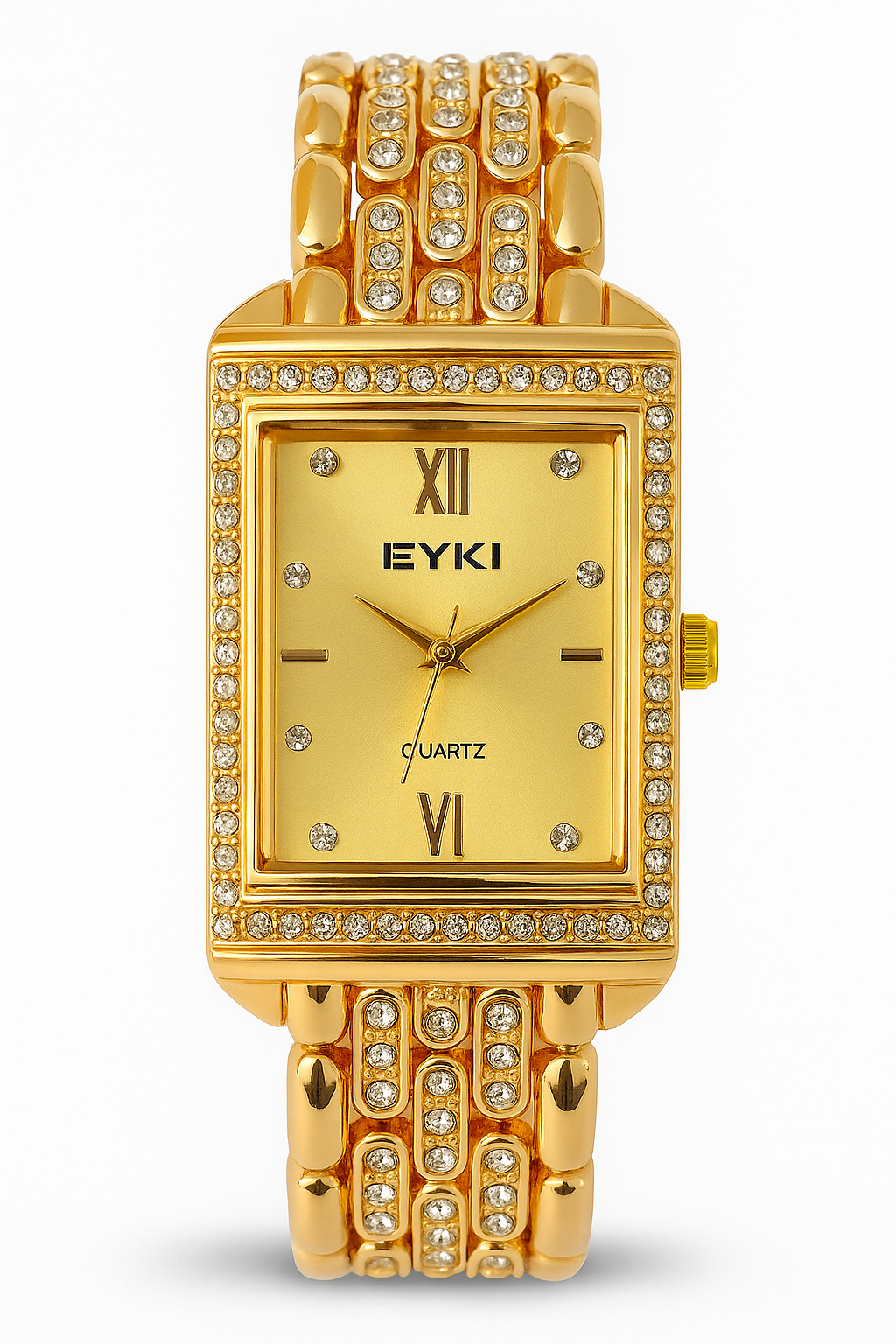 Seravelle Gold Dial Stainless Steel Watch