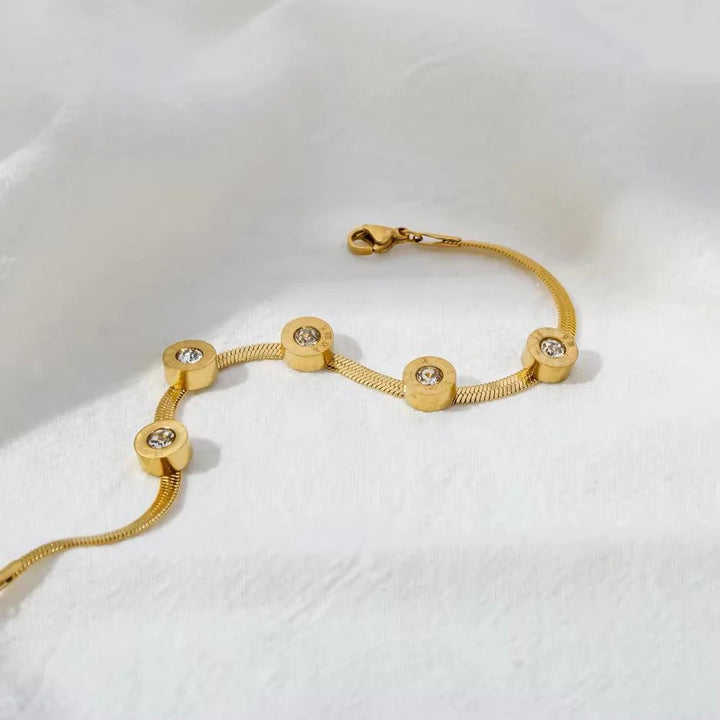 5 Stones Roman Bracelet