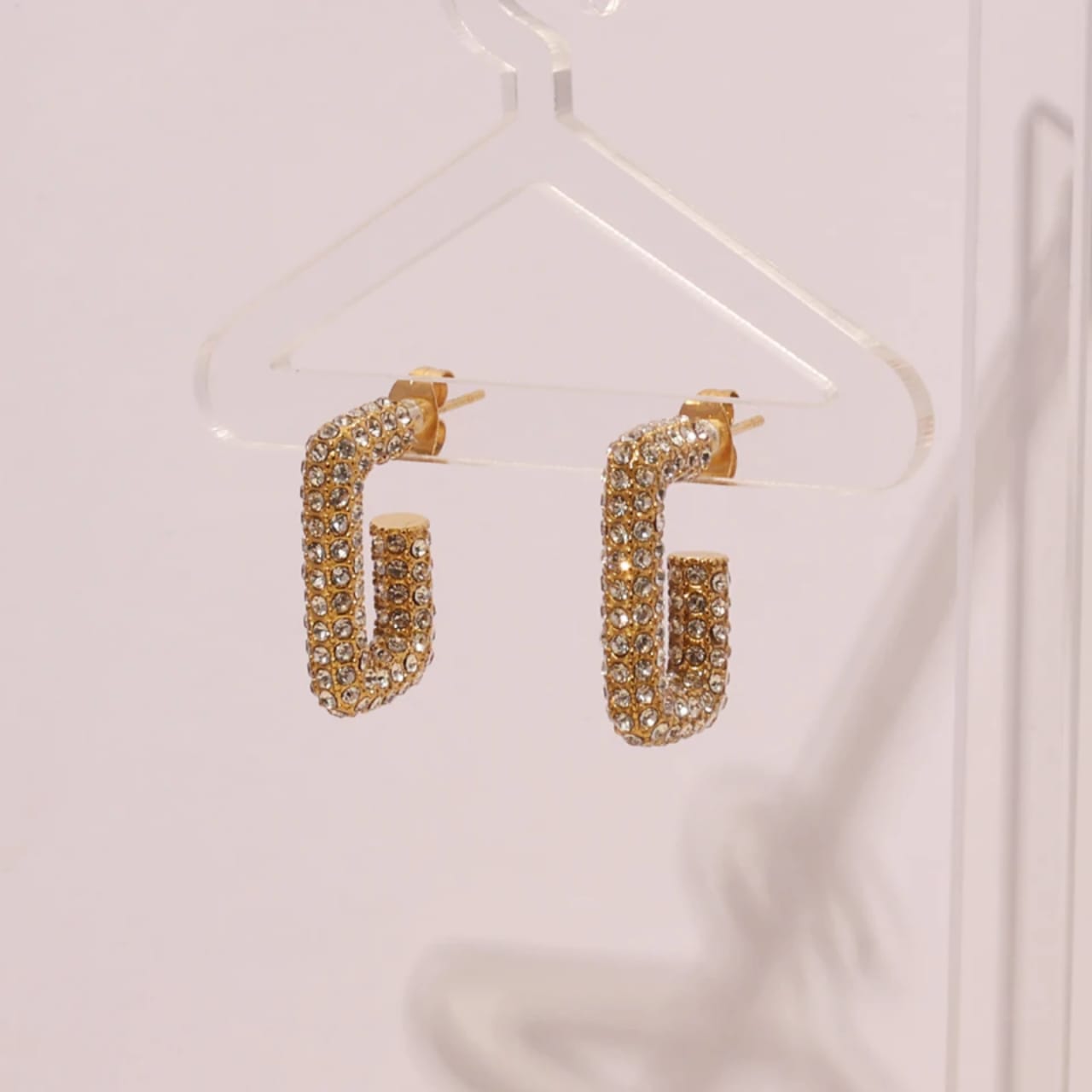 Cubic Zirconia Hoop Earrings