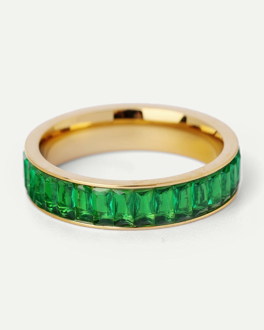Emerald Layered Ring