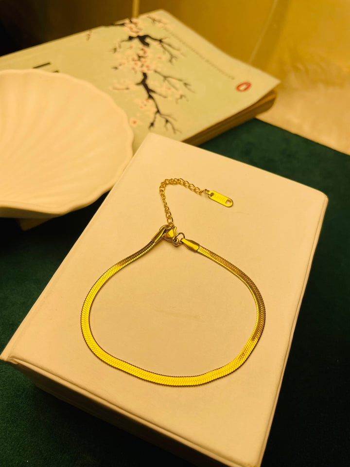 18K Gold Plated Snake Chain Bracelet
