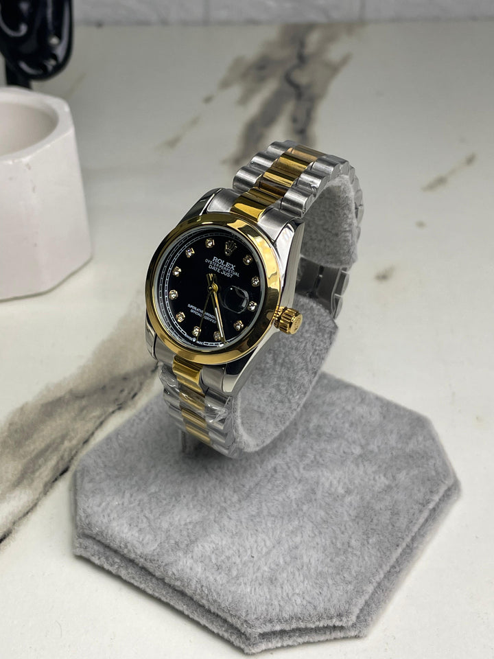 Women's RlX Two Tone black Dial Stainless Steel  Watch