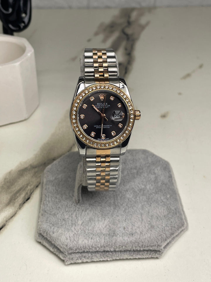 Women's RlX Two Tone black Dial Stainless Steel  Watch