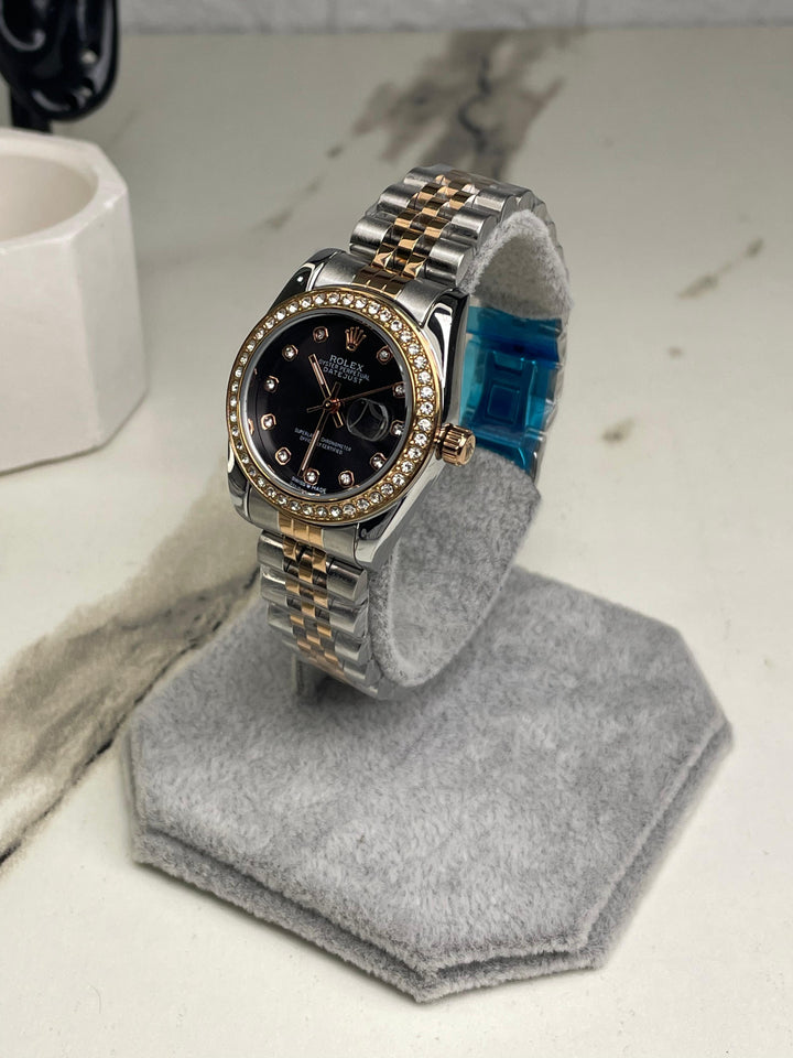 Women's RlX Two Tone black Dial Stainless Steel  Watch
