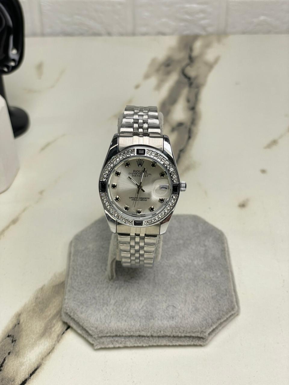Women's RlX Black Stone Stainless Steel  Watch