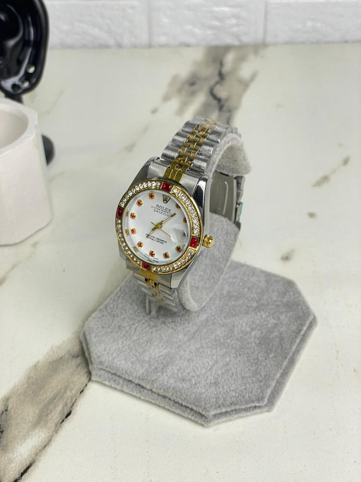 Womens RlX Two Tone Ruby Stainless Steel  Watch