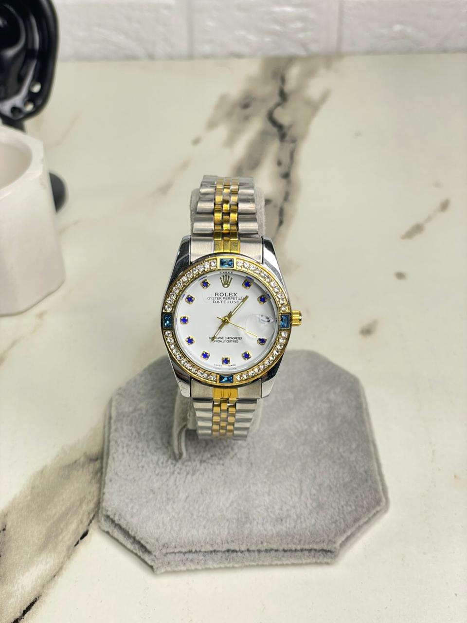 Womens RlX Two Tone Sapphire Stainless Steel  Watch