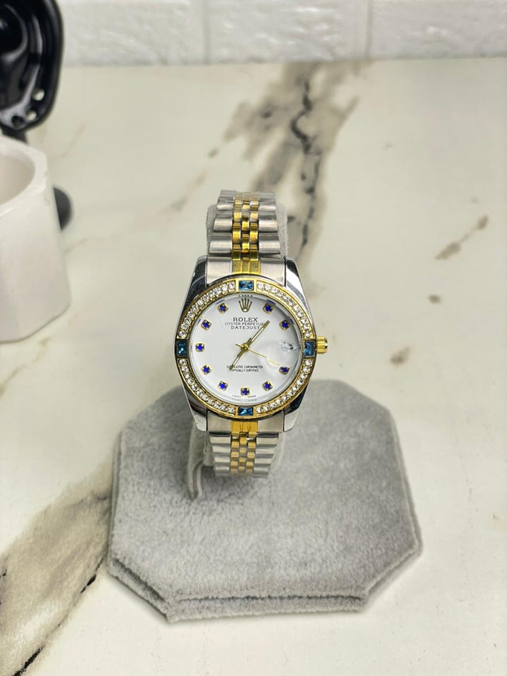 Womens RlX Two Tone Sapphire Stainless Steel  Watch