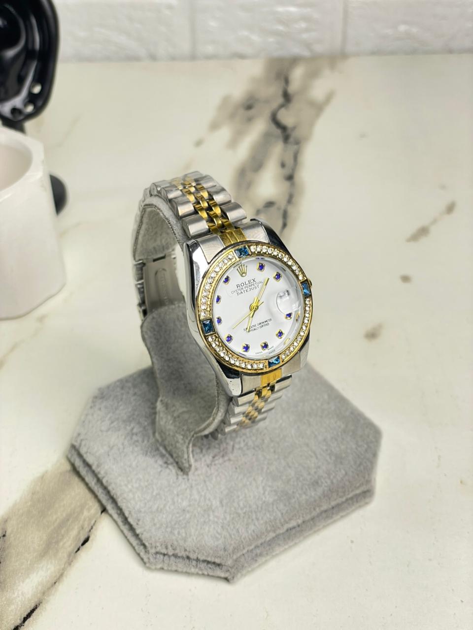 Womens RlX Two Tone Sapphire Stainless Steel  Watch