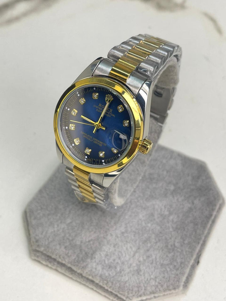 Women's RlX Two Tone blue Dial Stainless Steel  Watch