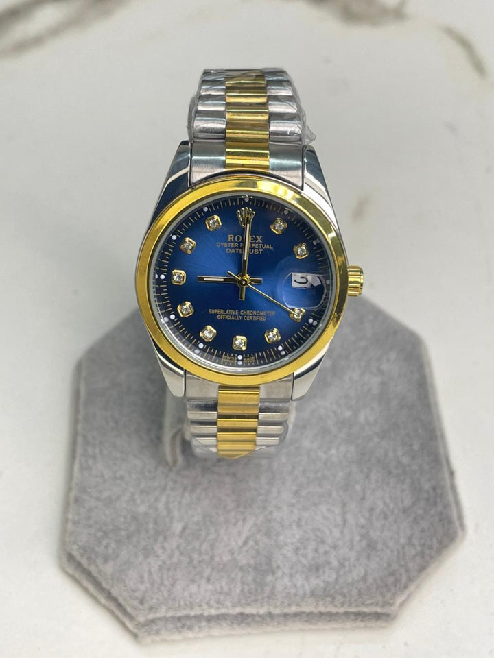 Women's RlX Two Tone blue Dial Stainless Steel  Watch