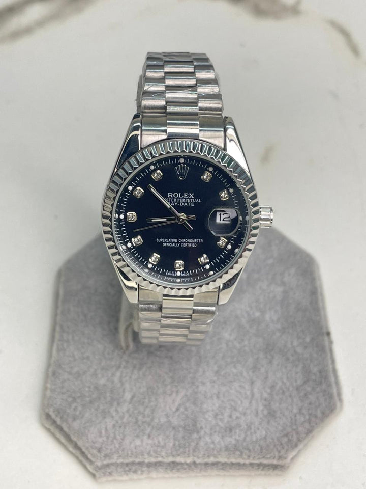 RlX Black  Dial Stainless Steel  Watch