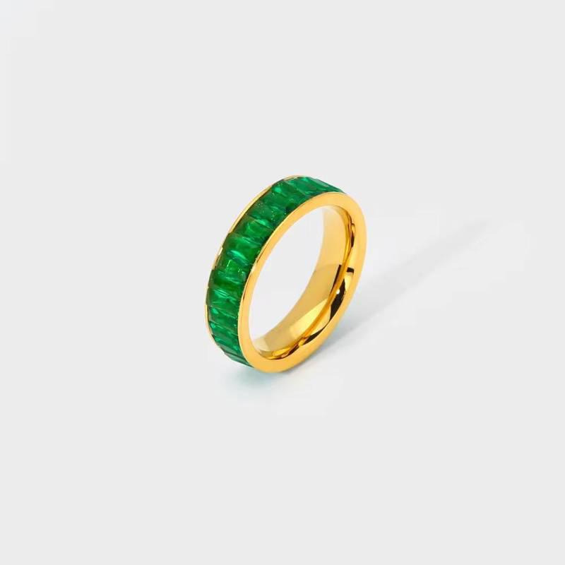 Emerald Layered Ring