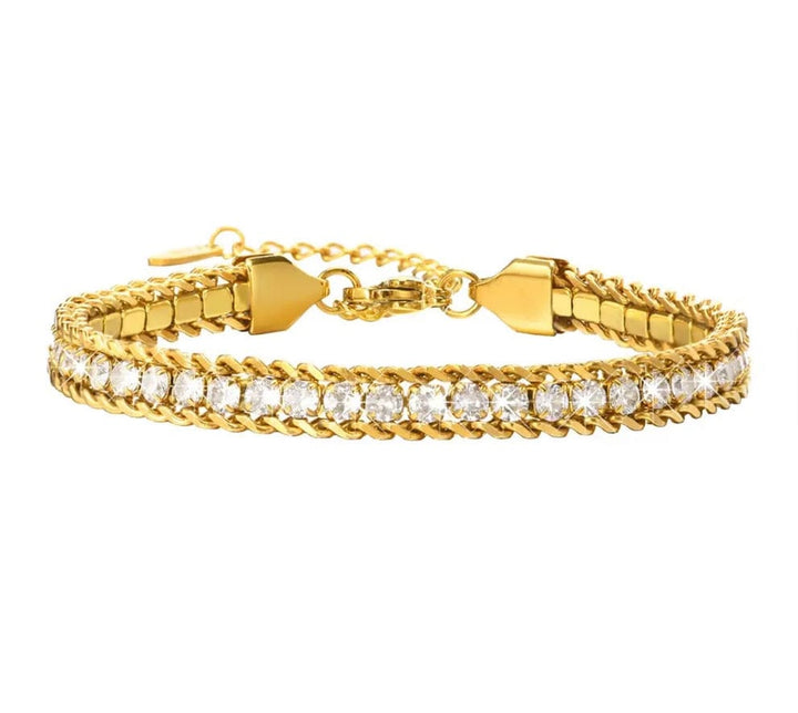 18K Tennis Zirconia Bracelet