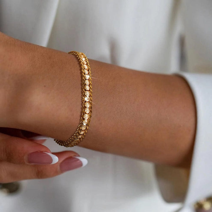 18K Tennis Zirconia Bracelet
