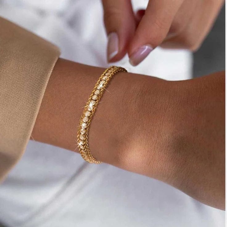 18K Tennis Zirconia Bracelet