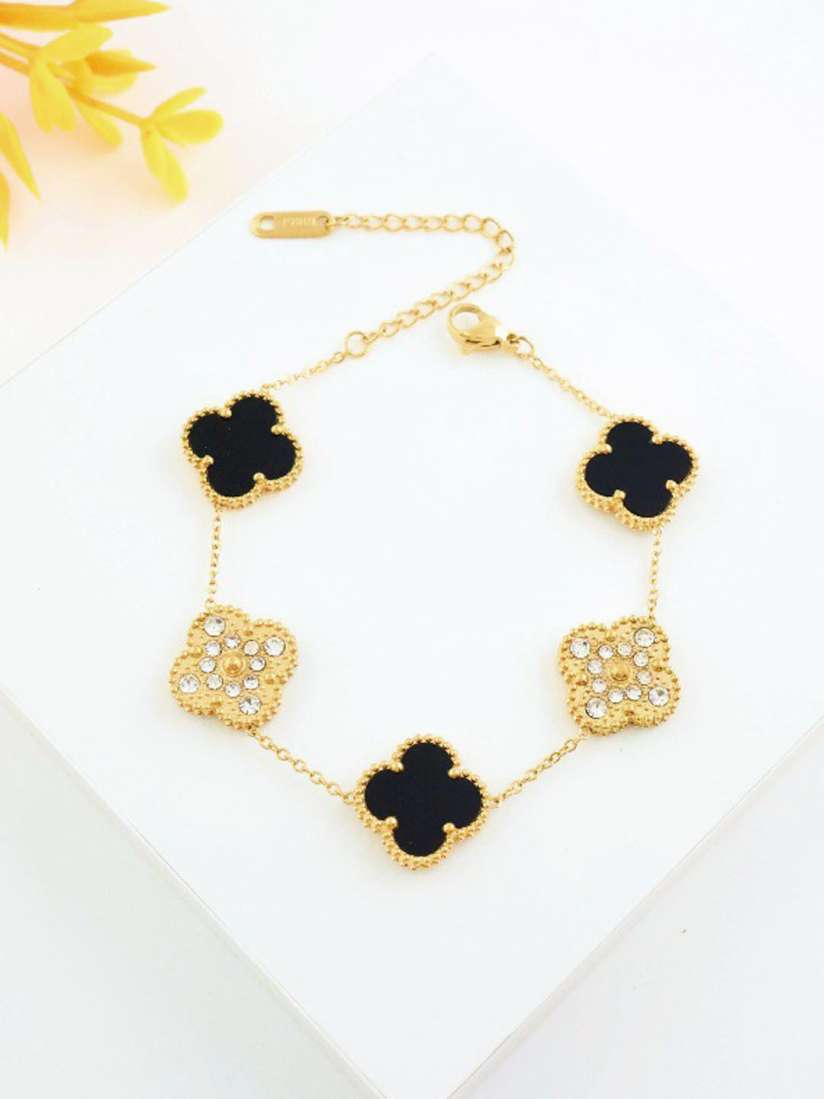 Zirconia Clover  Bracelet