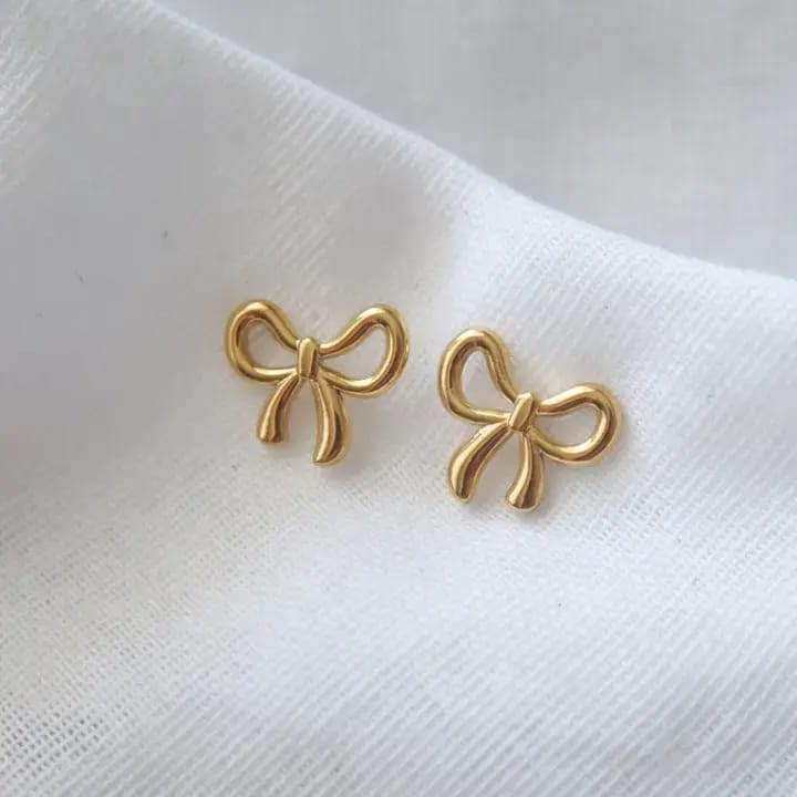18K Bow Earrings