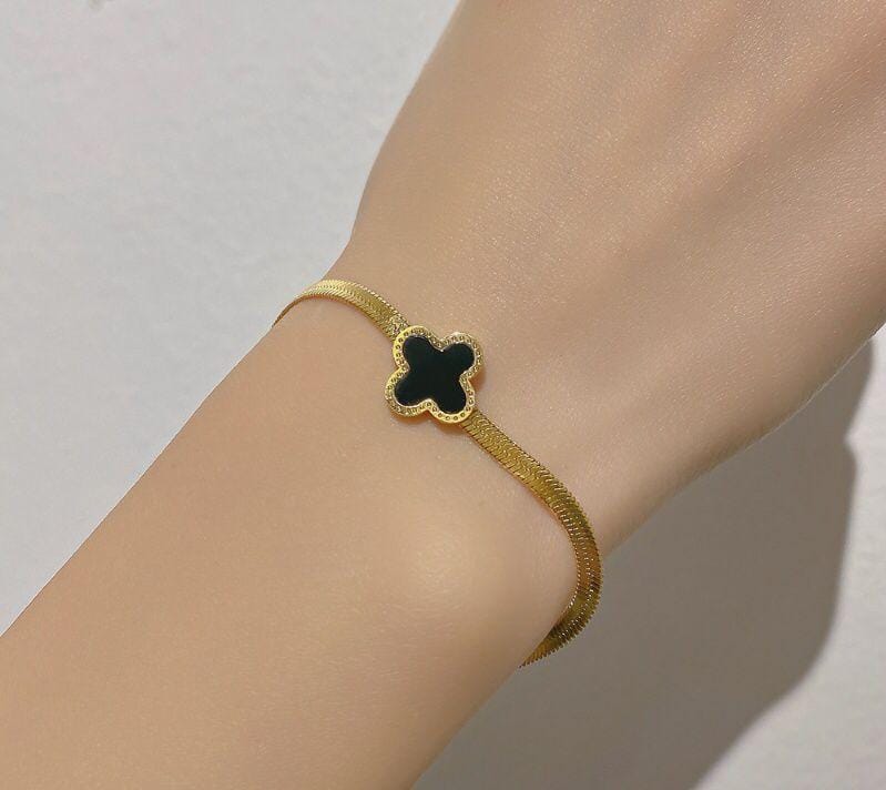 Herringbone Van Cleef Gold Bracelet