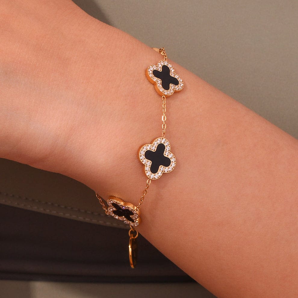 5  Zirconia Clover  Bracelet