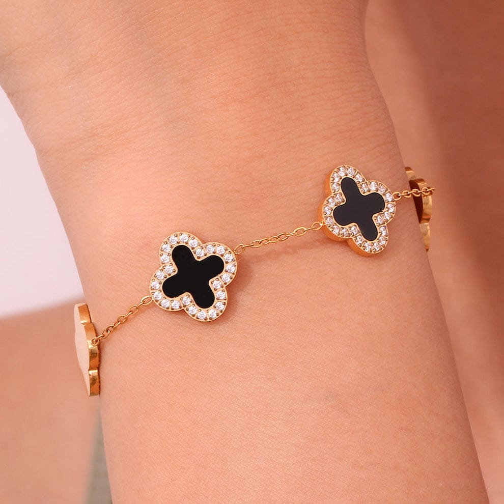 5  Zirconia Clover  Bracelet
