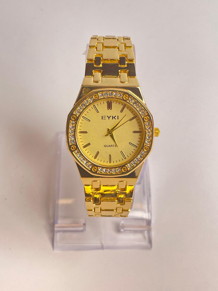 AP  Golden Dial Stainless Steel Watch
