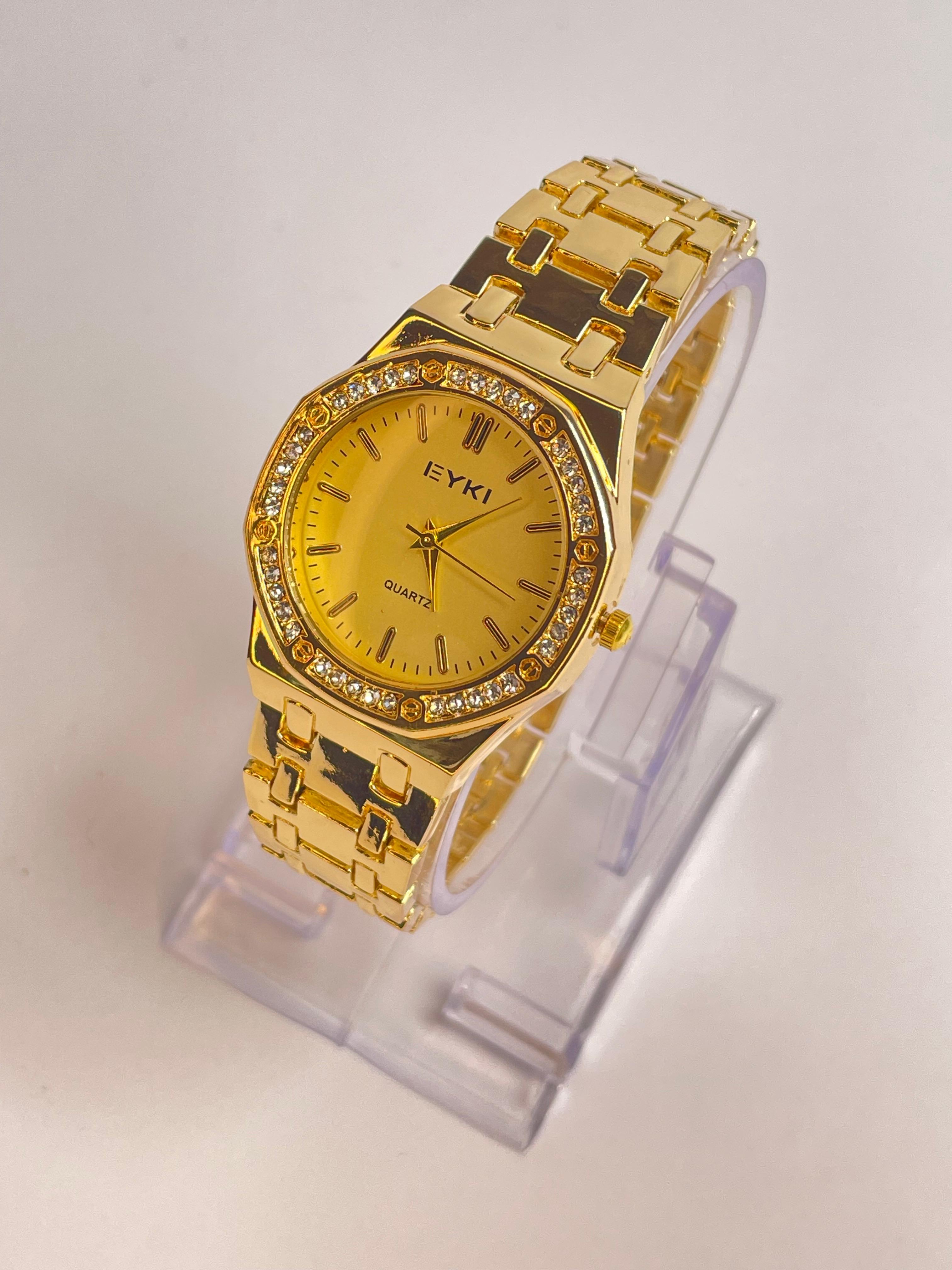 AP  Golden Dial Stainless Steel Watch