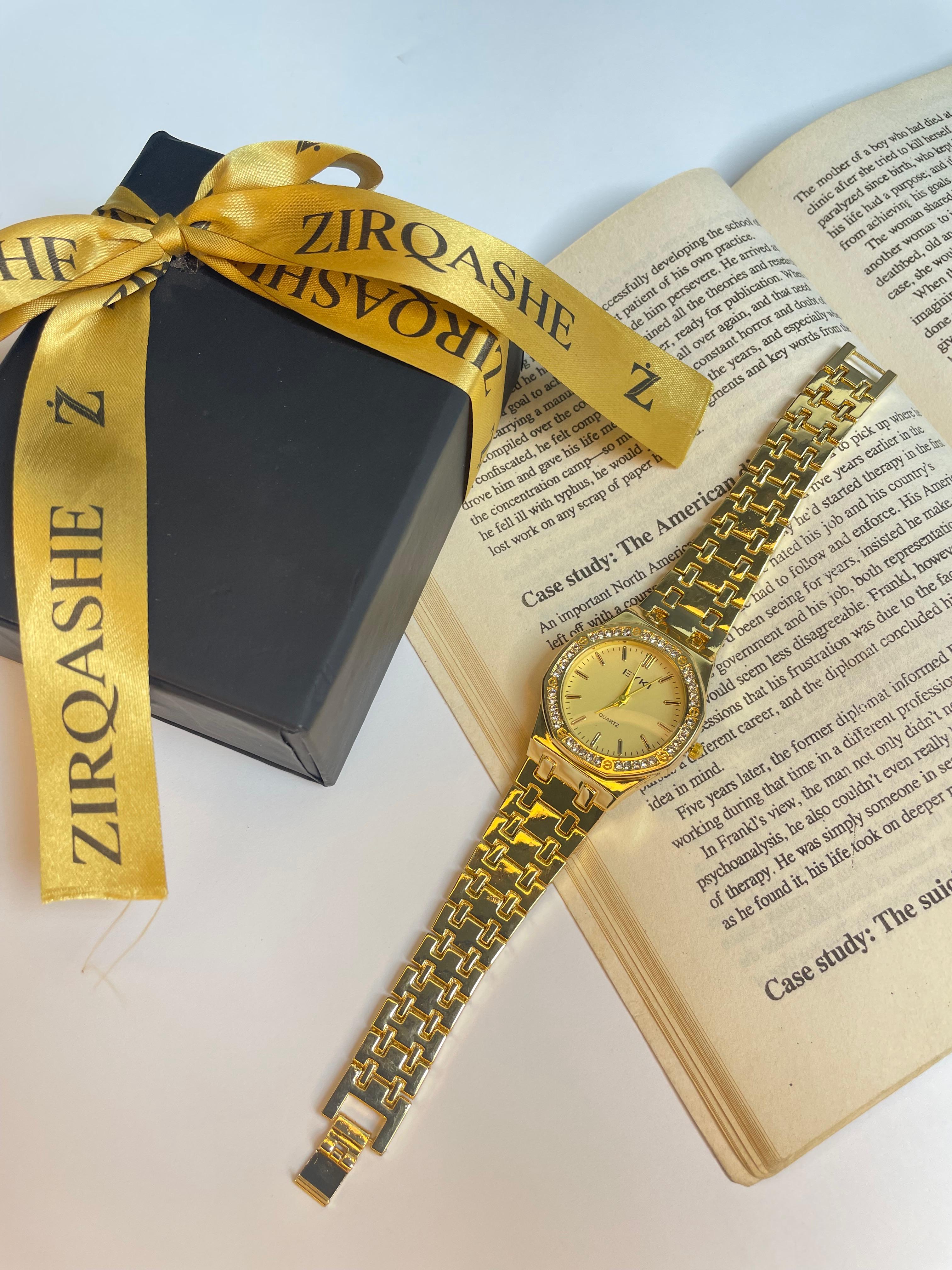 AP  Golden Dial Stainless Steel Watch