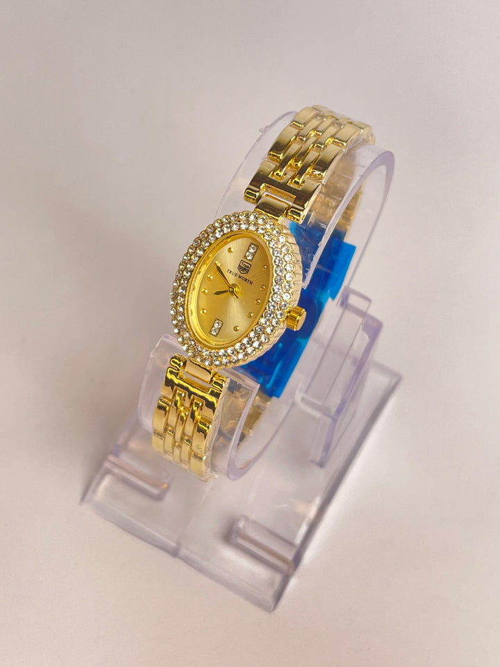 Solistra Golden Dial Stainless Steel Watch