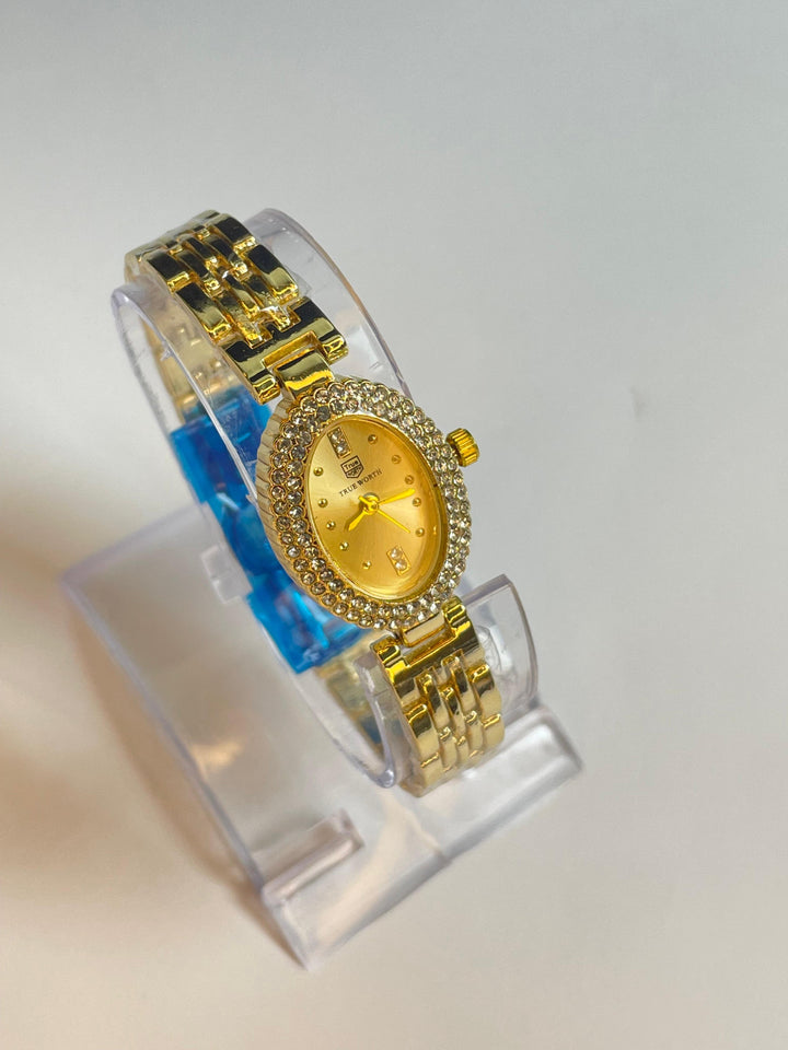 Solistra Golden Dial Stainless Steel Watch