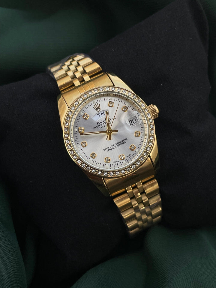 RlX Golden Stainless Steel Watch
