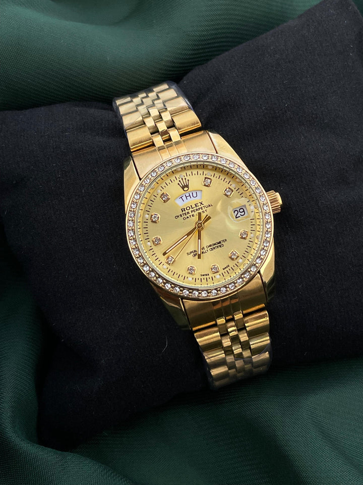 RlX Golden Stainless Steel Watch