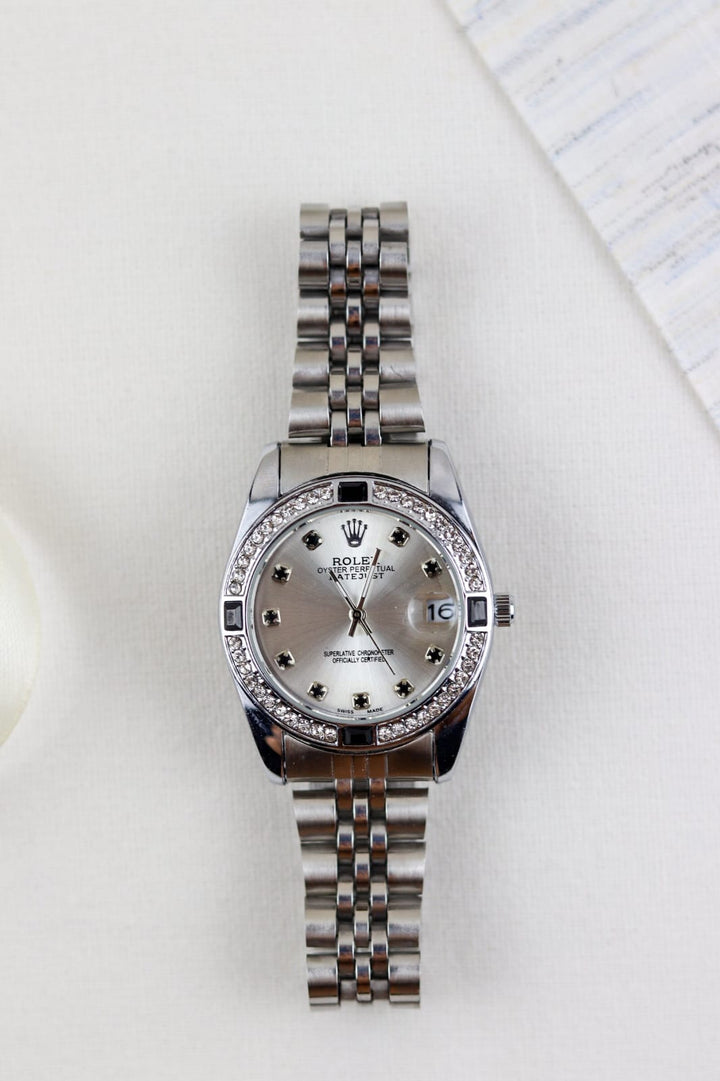 Women's RlX Black Stone Stainless Steel  Watch