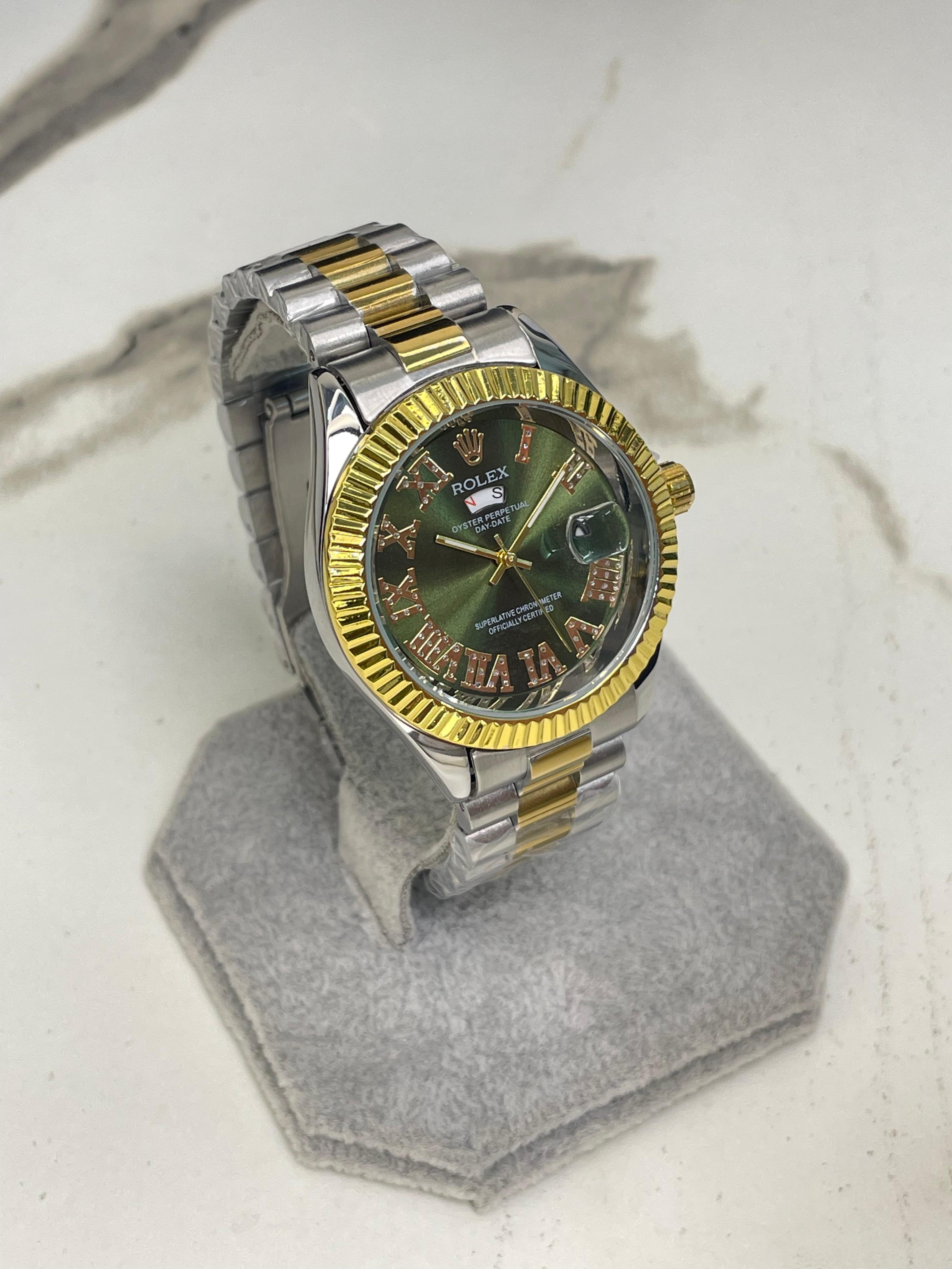 Men's RlX Green Dial Two tone Stainless Steel  Watch