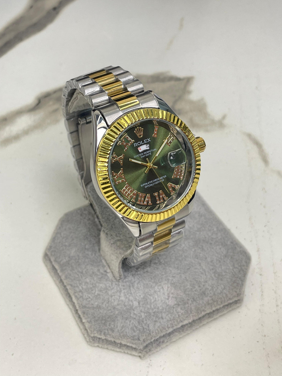 Men's RlX Green Dial Two tone Stainless Steel  Watch