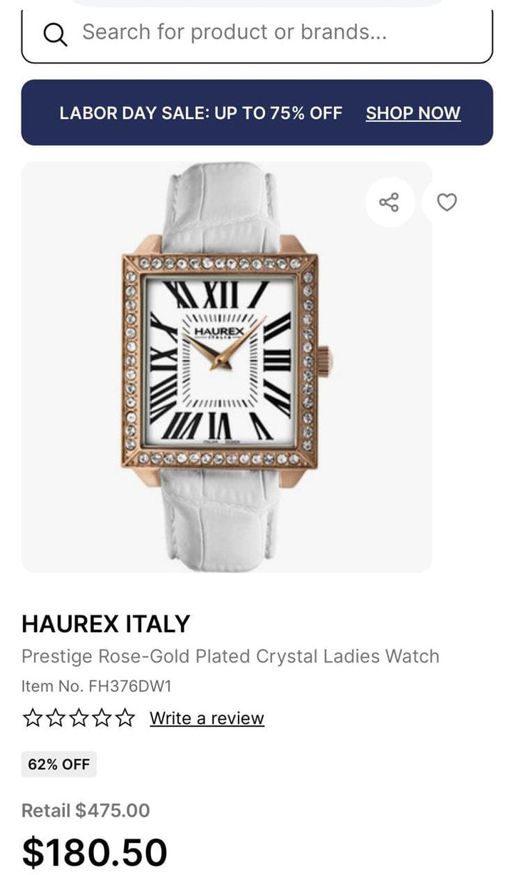 Original Haurex Italian Branded watch-Lifetime warranty