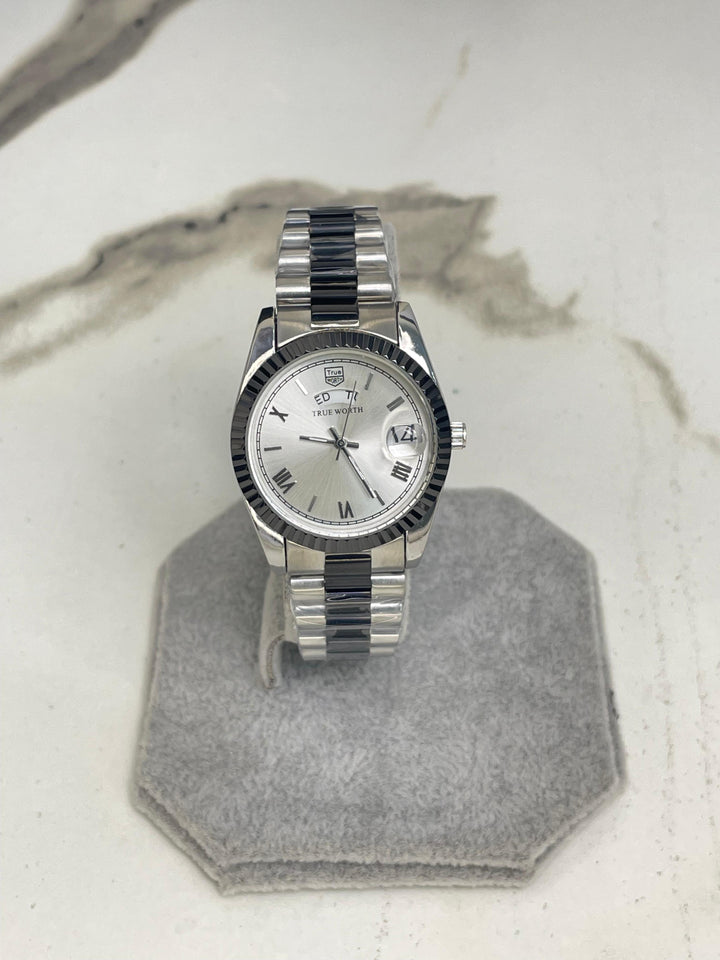 Original Trueworth Grey Dial Two tone Stainless Steel Women's  Watch