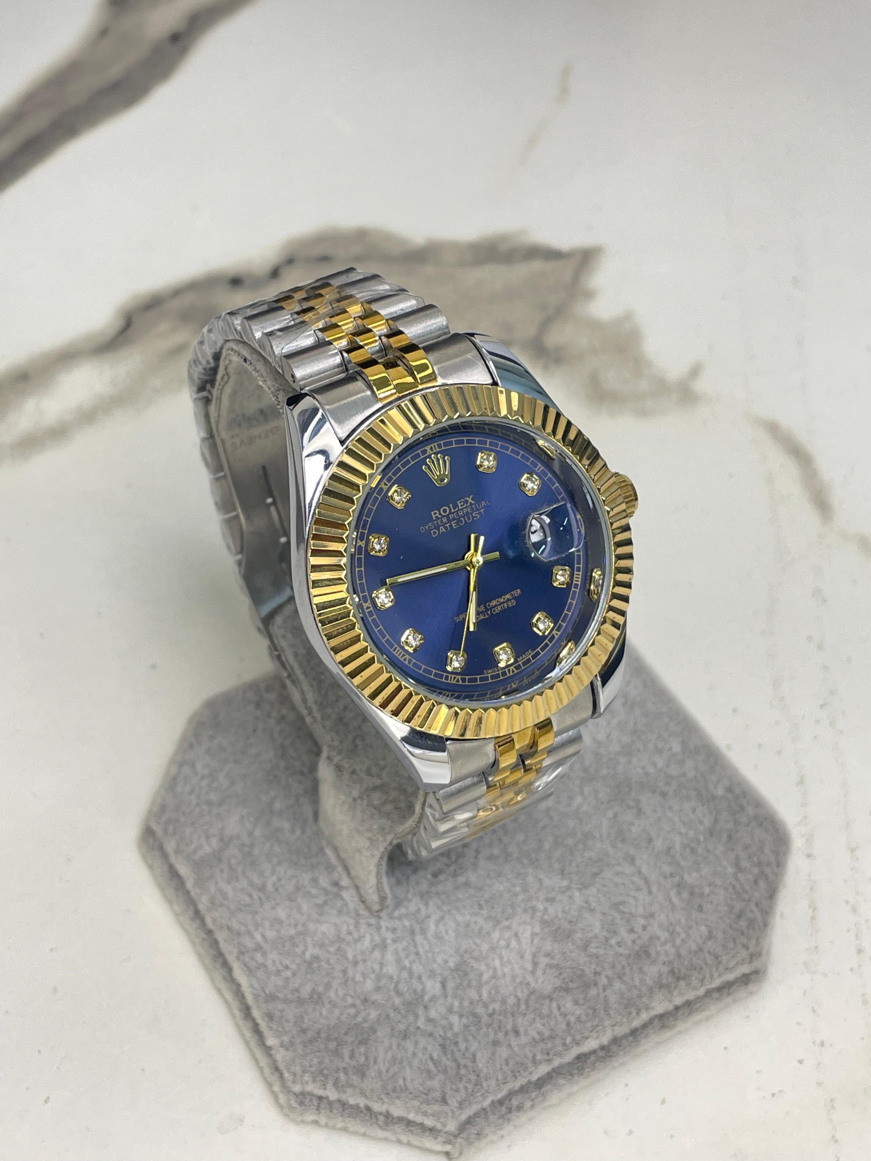 Men's RlX Blue Dial Two Tone Stainless Steel  Watch