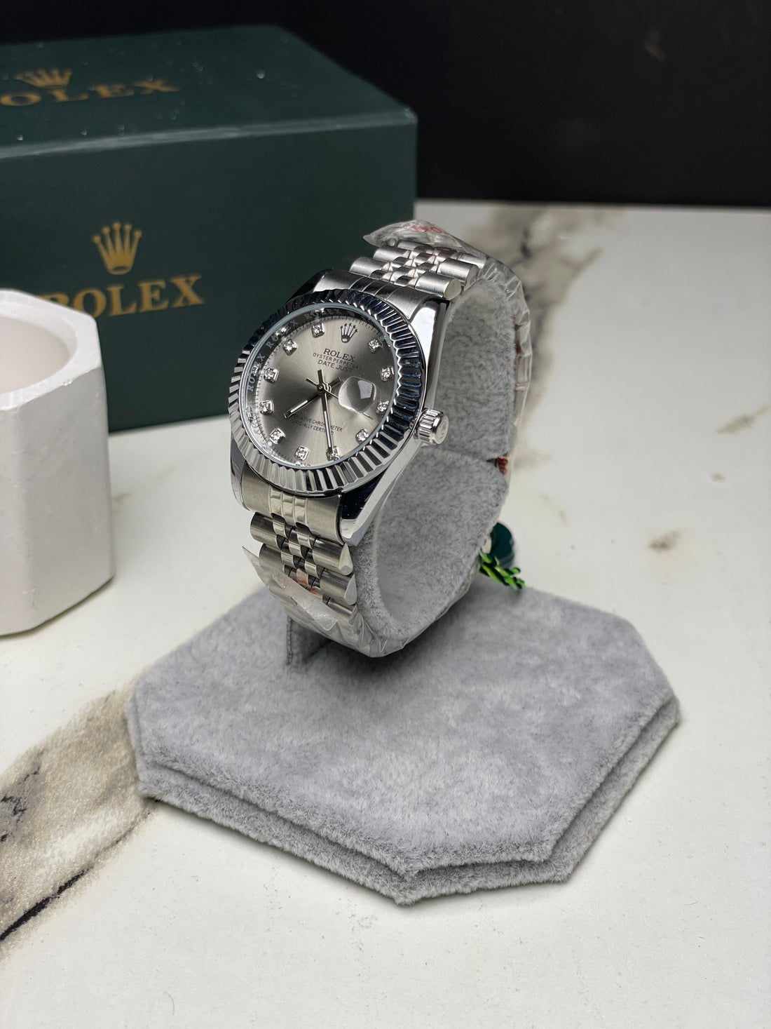RLX Grey Dial Stainless Steel Women's  Watch