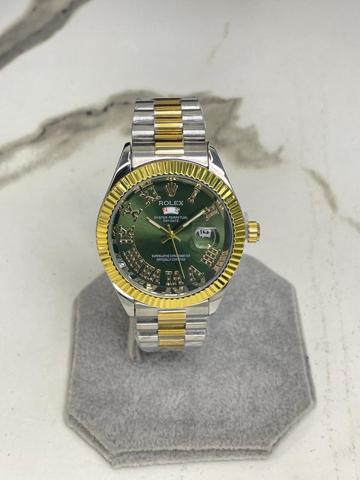Men's RlX Green Dial Two tone Stainless Steel  Watch