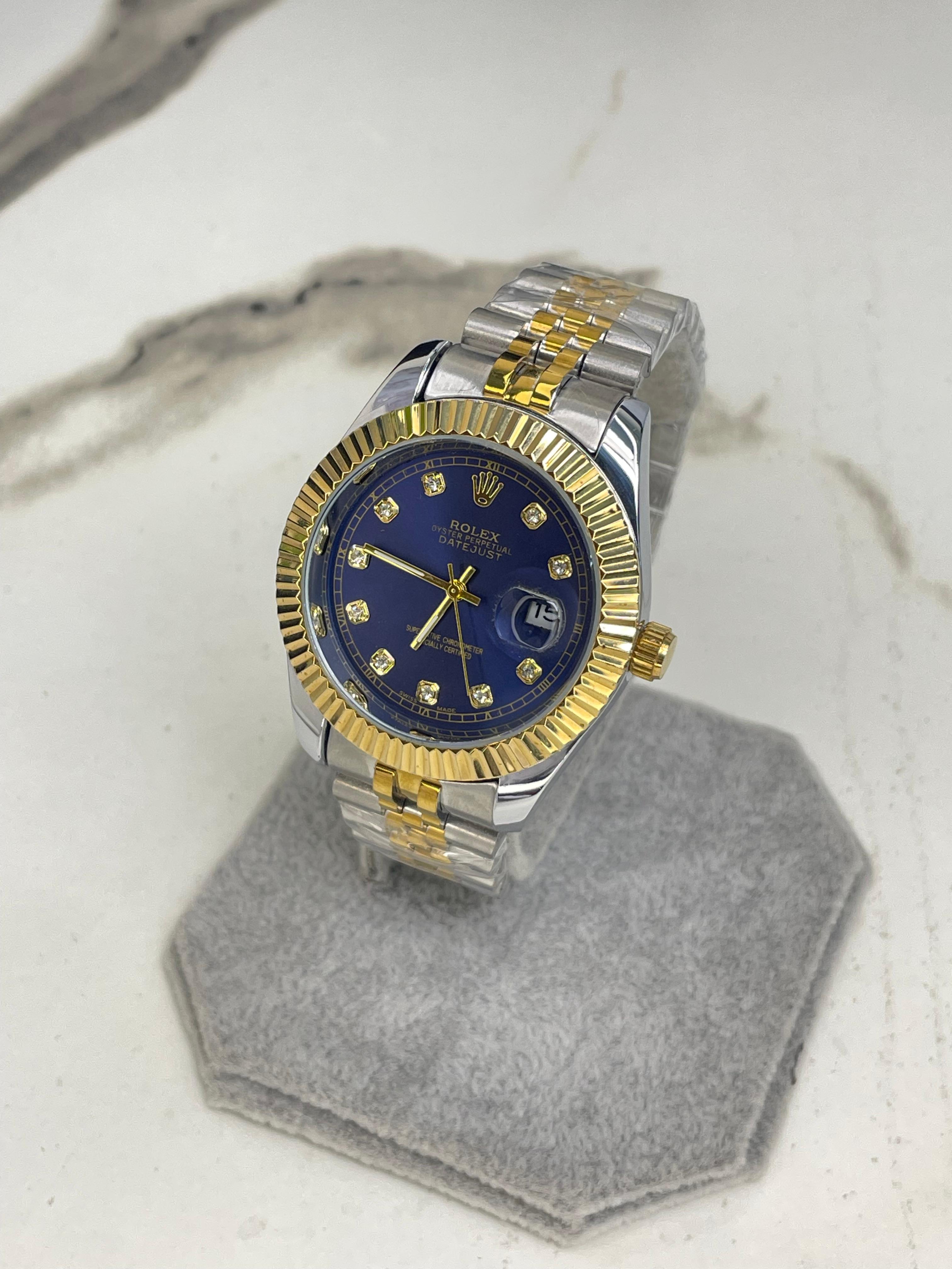 Men's RlX Blue Dial Two Tone Stainless Steel  Watch