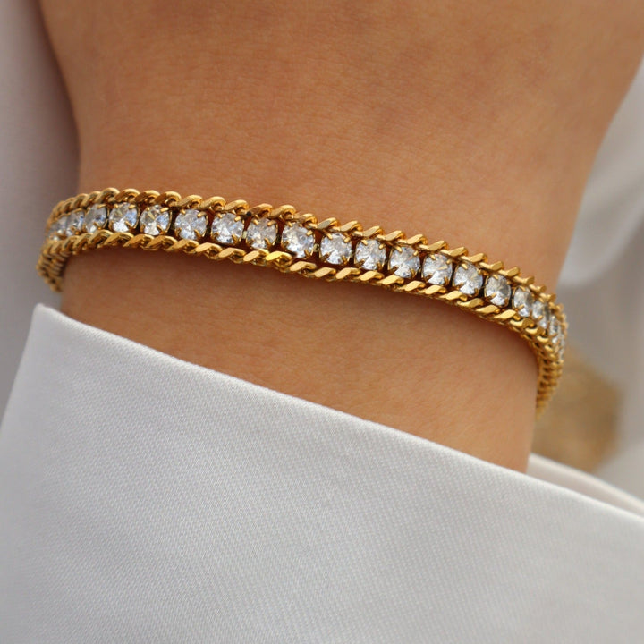 18K Luxury Diamond Zirconia Bracelet